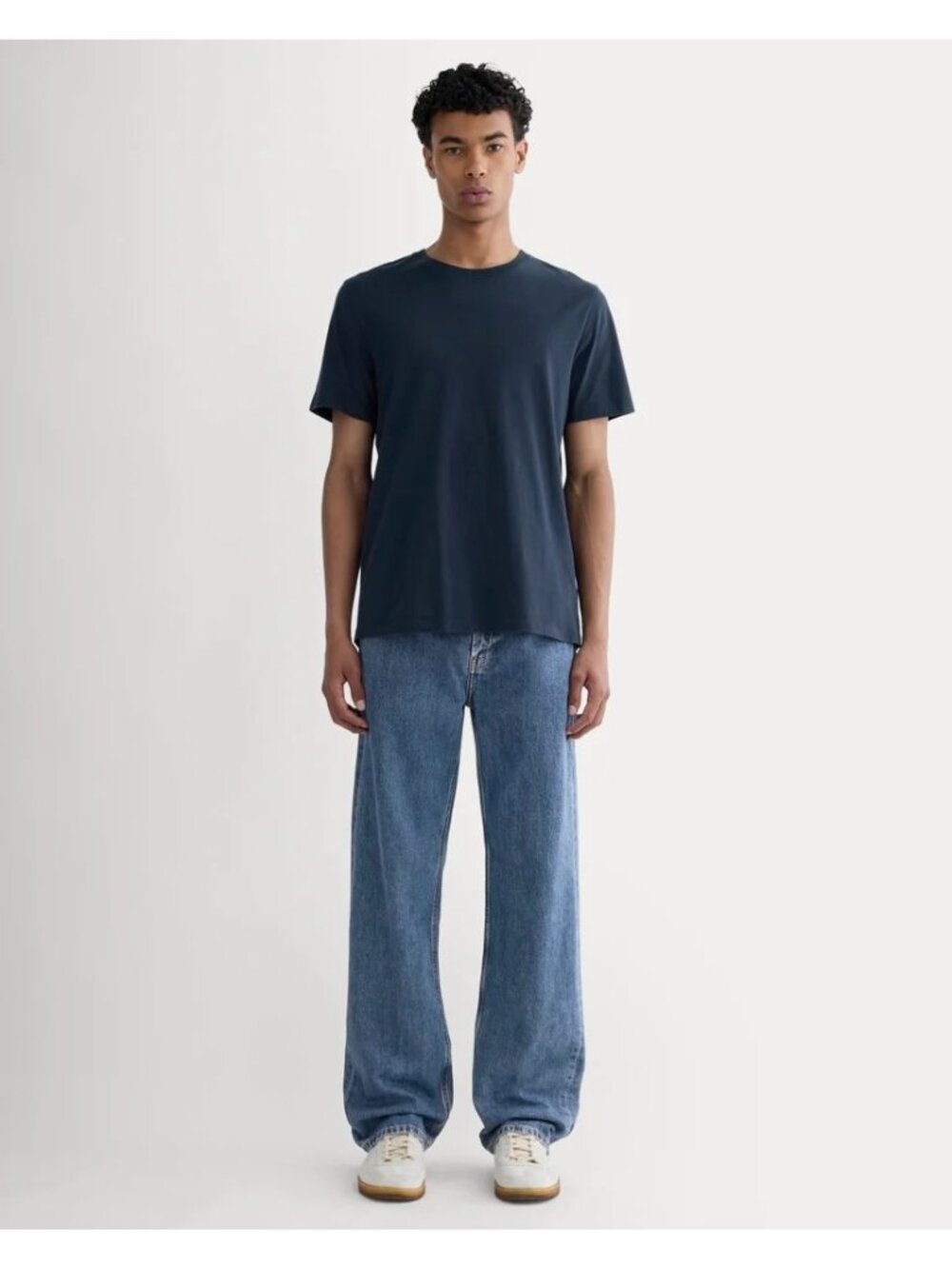 Everlane The Essential Organic Crew in Deep Navy Mens Large New Tshirt Tee - Picture 11 of 11